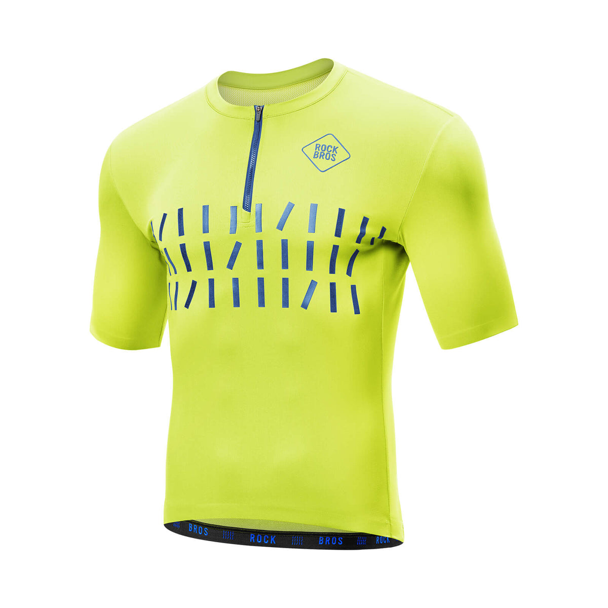 ROCKBROS Cykeltrøje kortærmet herre Åndbar og hurtigtørrende jersey reflekterende
