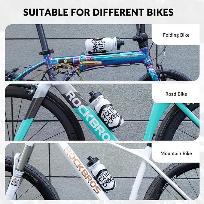 ROCKBROS Flaskeholder Cykel Drikkeholder Drikkeflaskeholder aluminiumslegering ca. 40g