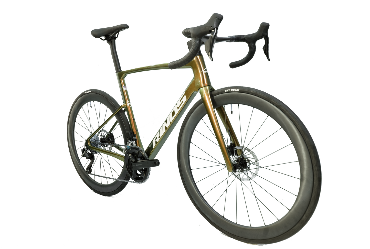 RINOS Fuldkarbon Racercykel 700C Shimano 105 Di2 R7150 24 Gear Odin 6.1