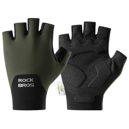 ROCKBROS Halvfinger cykelhandsker med PORON XRD polstring