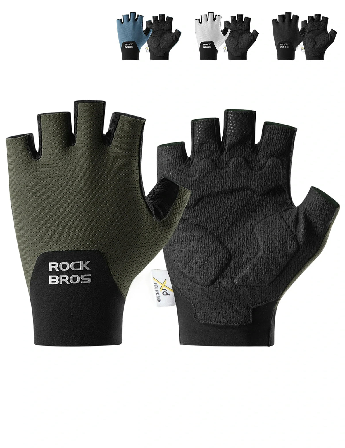 ROCKBROS Halvfinger cykelhandsker med PORON XRD polstring