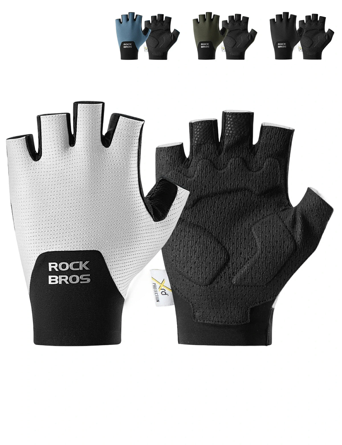ROCKBROS Halvfinger cykelhandsker med PORON XRD polstring