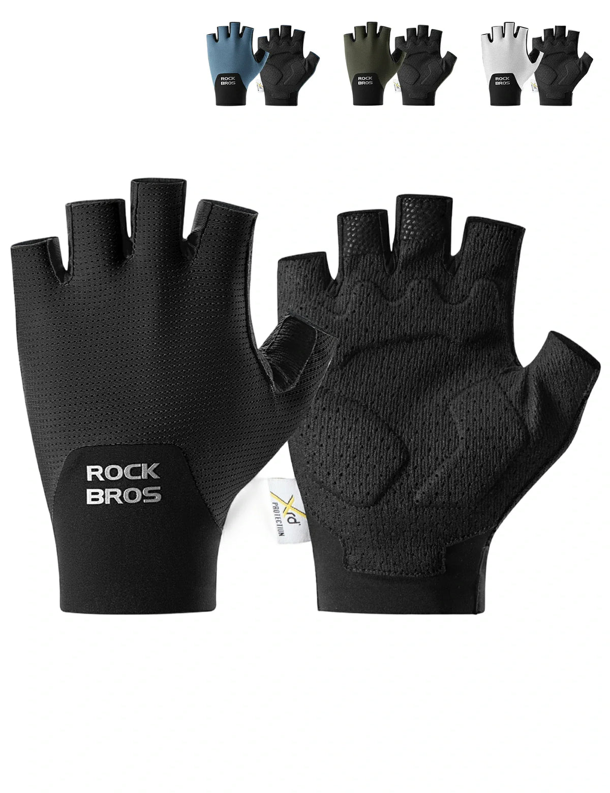 ROCKBROS Halvfinger cykelhandsker med PORON XRD polstring