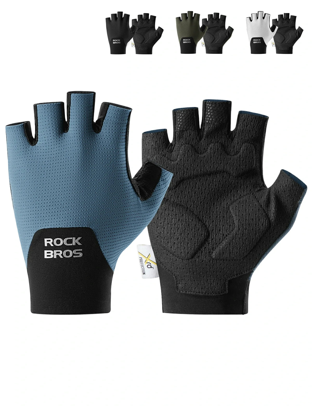 ROCKBROS Halvfinger cykelhandsker med PORON XRD polstring
