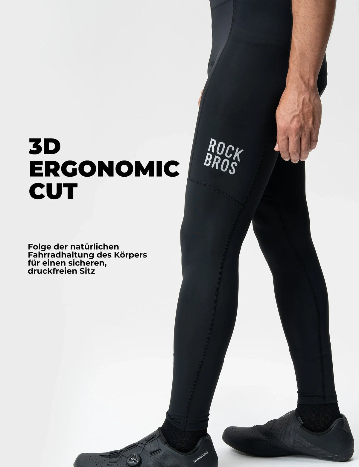 ROCKBROS Herre cykelbukser - 3D Ergonomisk snit, 6H+