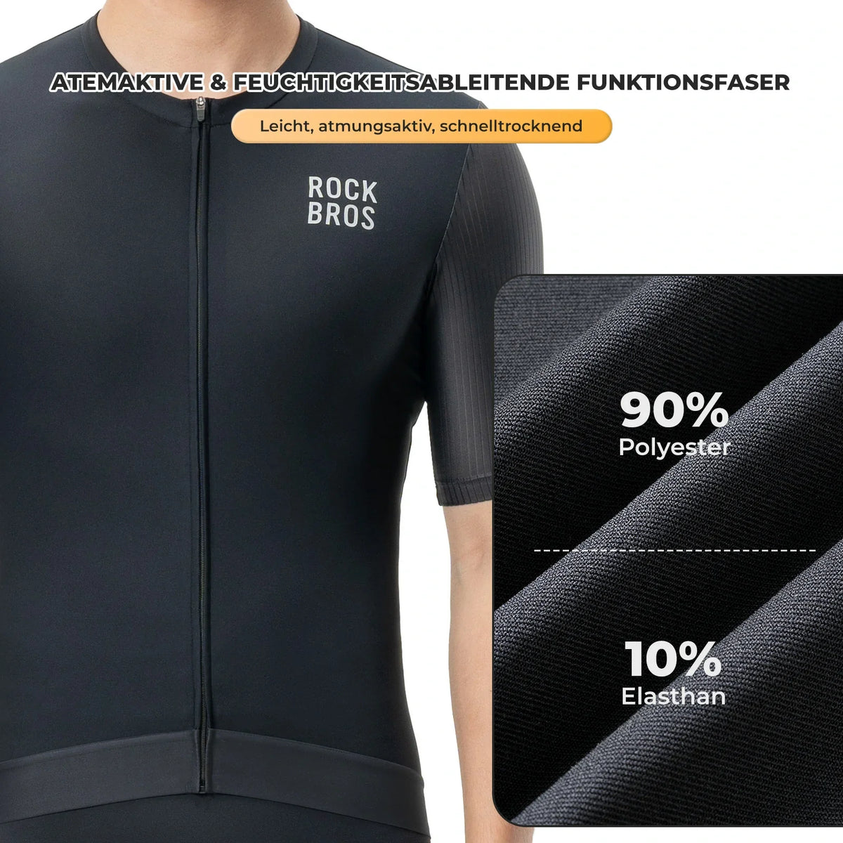 ROCKBROS Herre cykeltrøje kortærmet