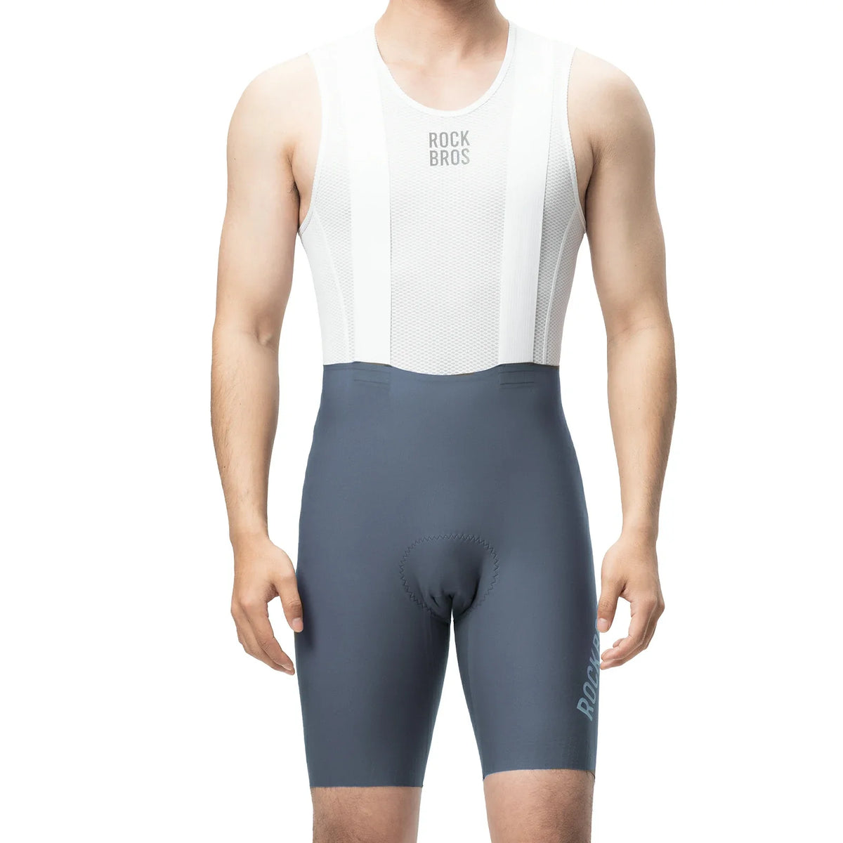 ROCKBROS Herre cykelbukser med seler Polstret, Cykelshorts, Åndbare hurtigtørrende