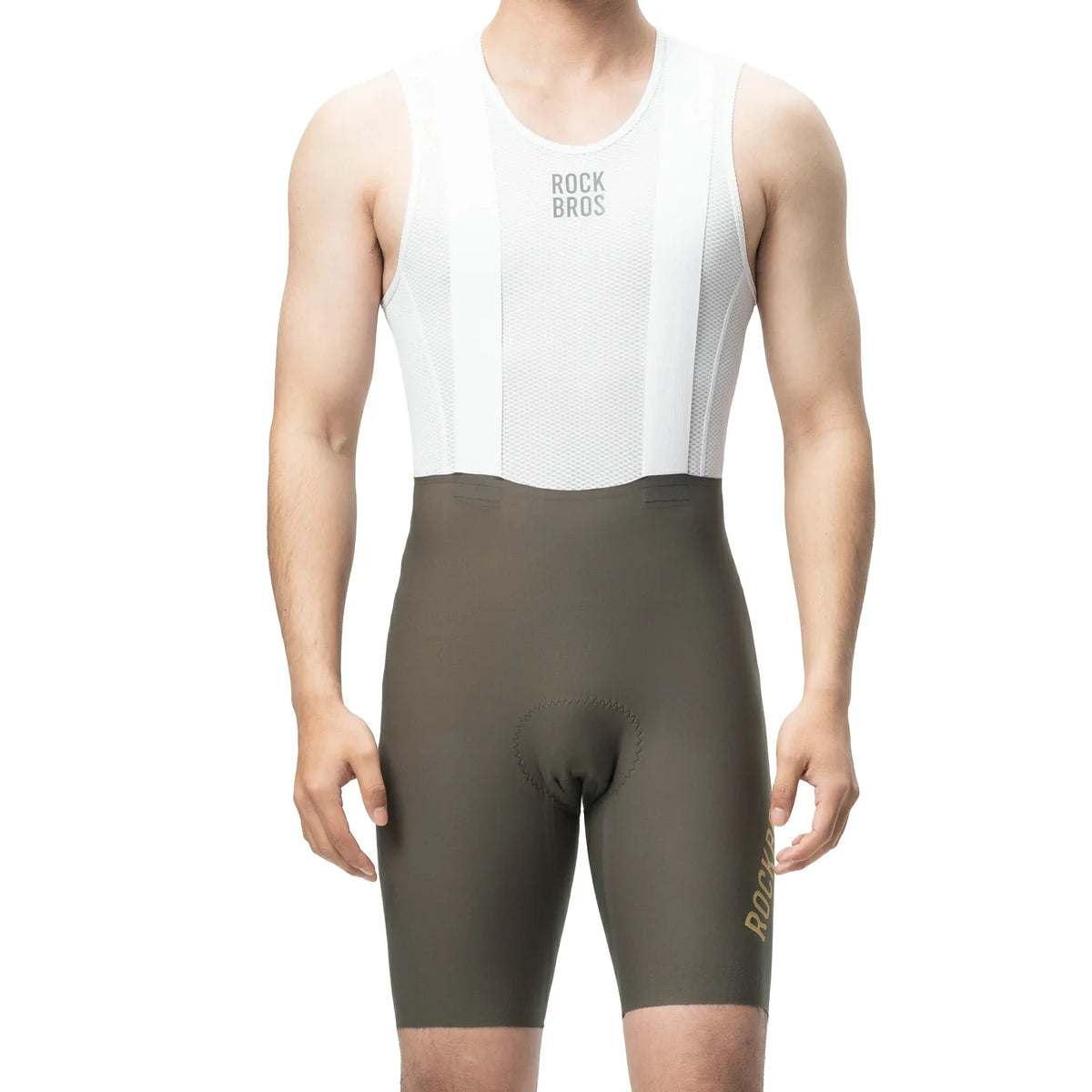 ROCKBROS Herre cykelbukser med seler Polstret, Cykelshorts, Åndbare hurtigtørrende