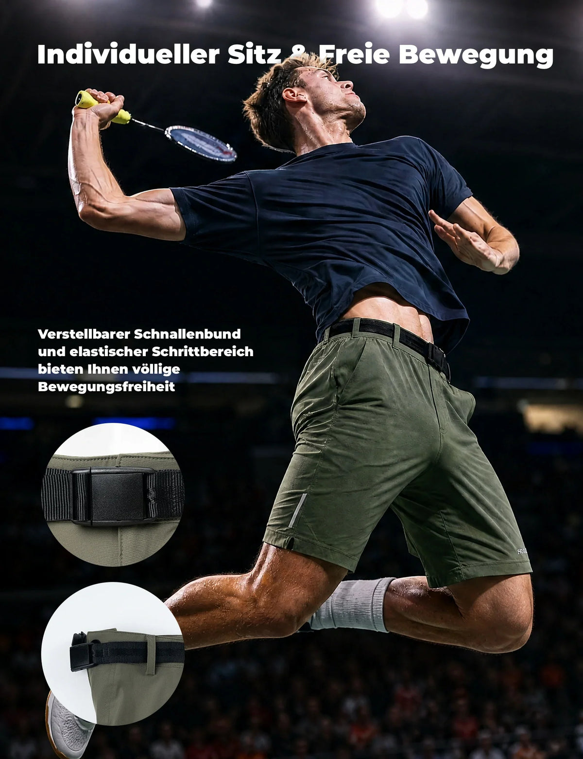 ROCKBROS Herre Sommer Shorts Army Grøn