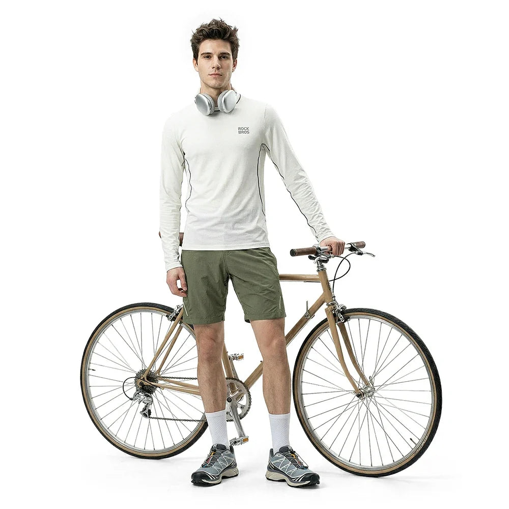 ROCKBROS Herre Sommer Shorts Army Grøn