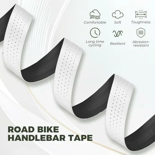 ROCKBROS Styrbånd racercykel, 2 ruller racercykel styrbånd, super langt 220cm og tykkelse 3mm