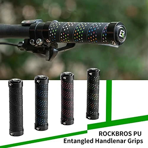 ROCKBROS Styrgriffe Anti-Skrider Cykelgriffe Lock-On Design Cykelgriffe