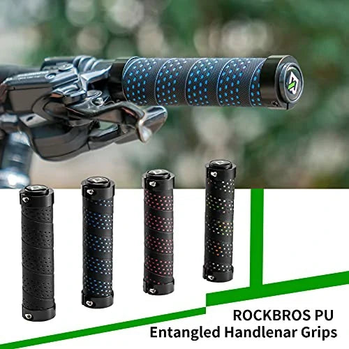ROCKBROS Styrgriffe Anti-Skrider Cykelgriffe Lock-On Design Cykelgriffe