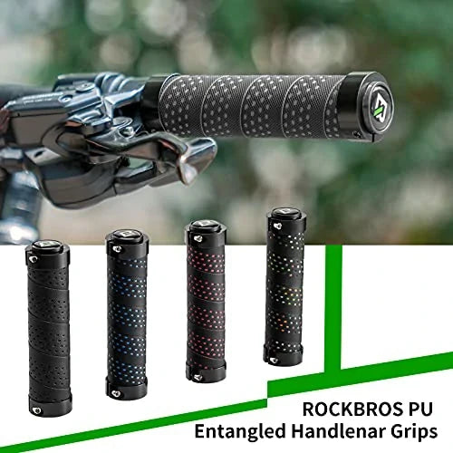 ROCKBROS Styrgriffe Anti-Skrider Cykelgriffe Lock-On Design Cykelgriffe
