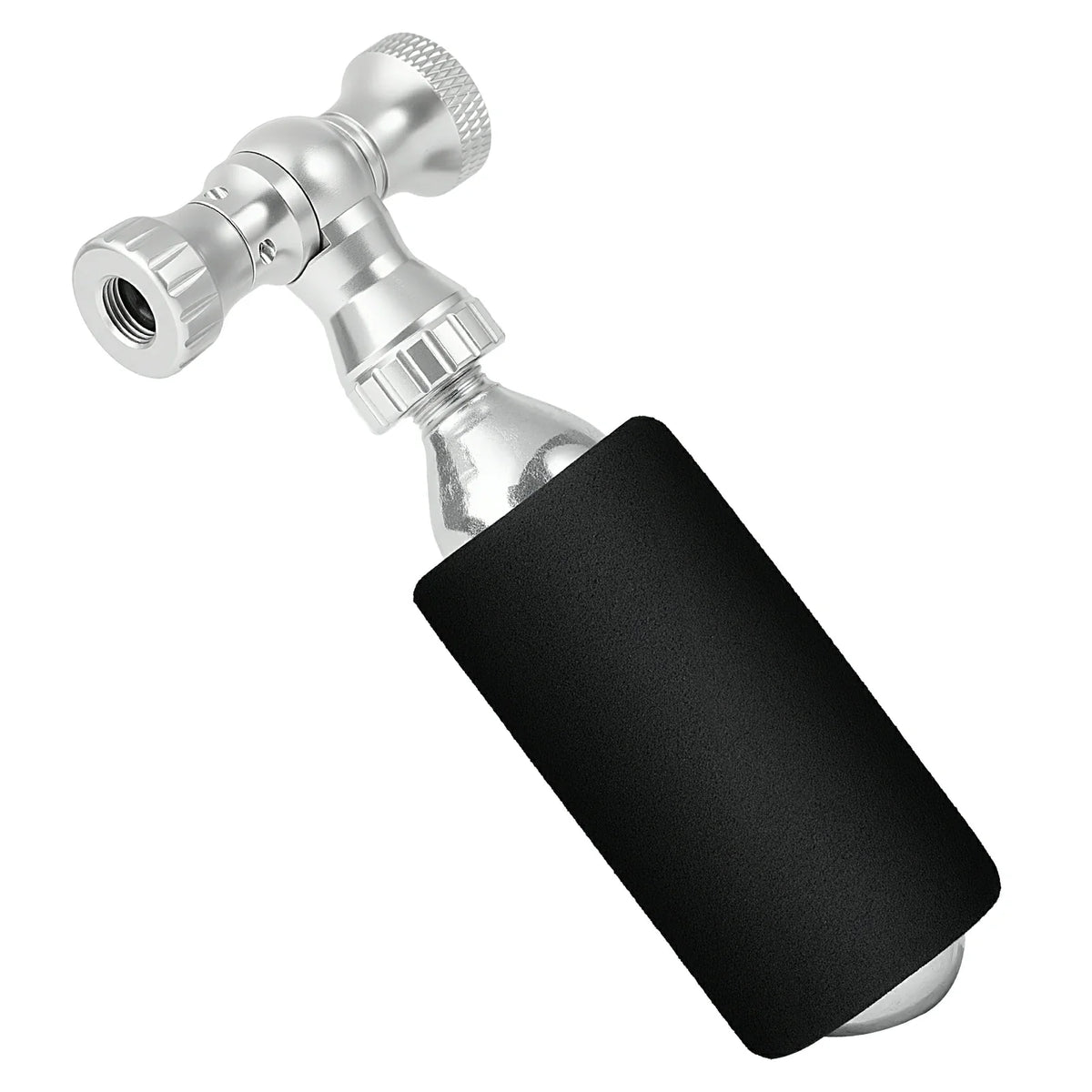 ROCKBROS Mini cykelpumpe med CO₂-adapter - Bærbar, Presta & Schrader kompatibel, op til 80 PSI