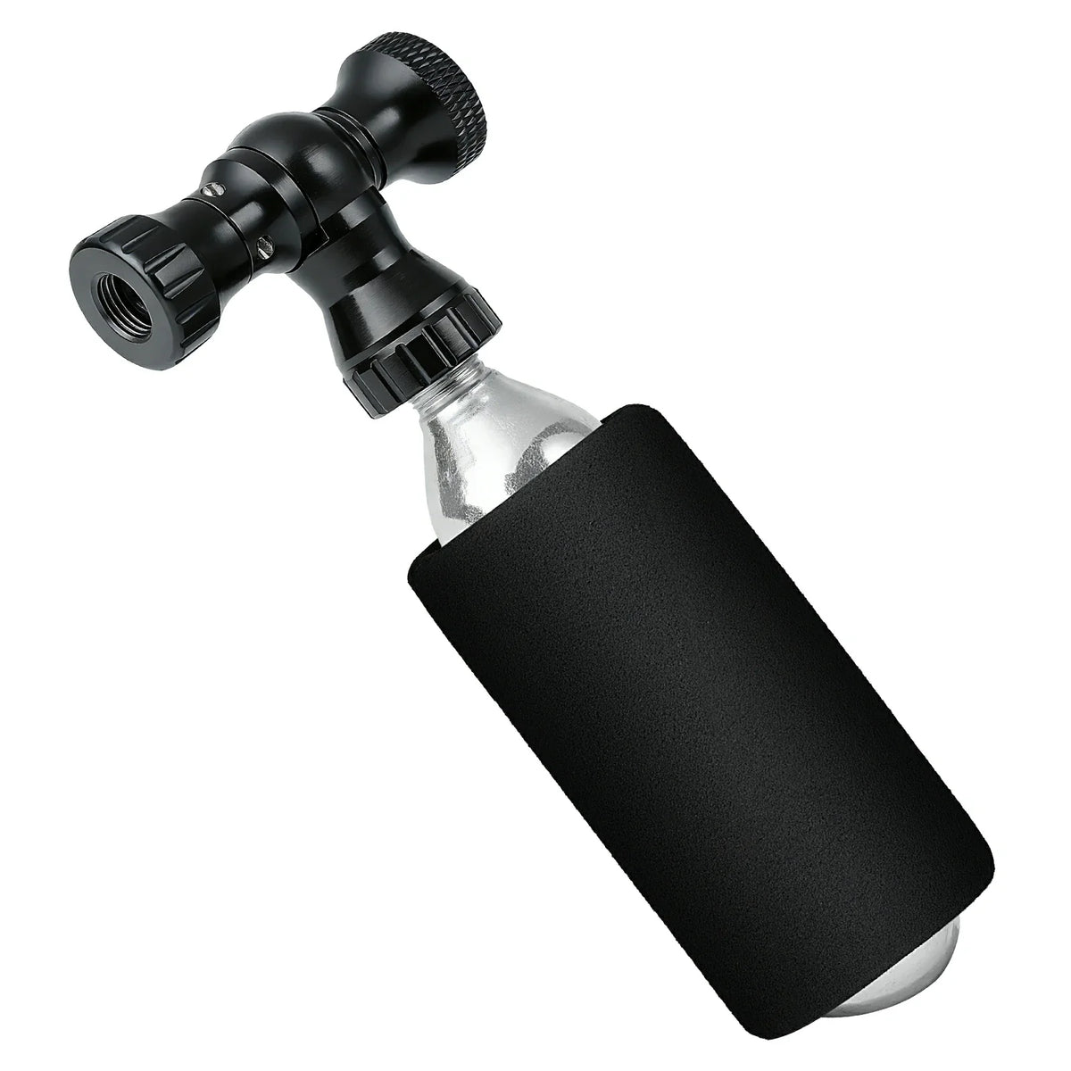 ROCKBROS Mini cykelpumpe med CO₂-adapter - Bærbar, Presta & Schrader kompatibel, op til 80 PSI