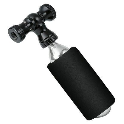 ROCKBROS Mini cykelpumpe med CO₂-adapter - Bærbar, Presta & Schrader kompatibel, op til 80 PSI