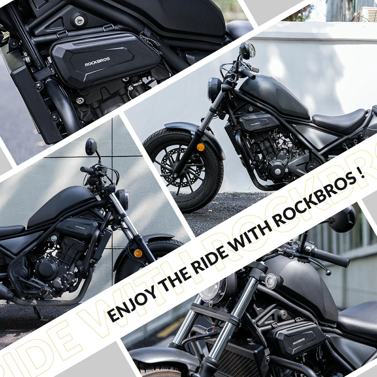 ROCKBROS Vandafvisende Motorcykeltaske, 1,5 Liter