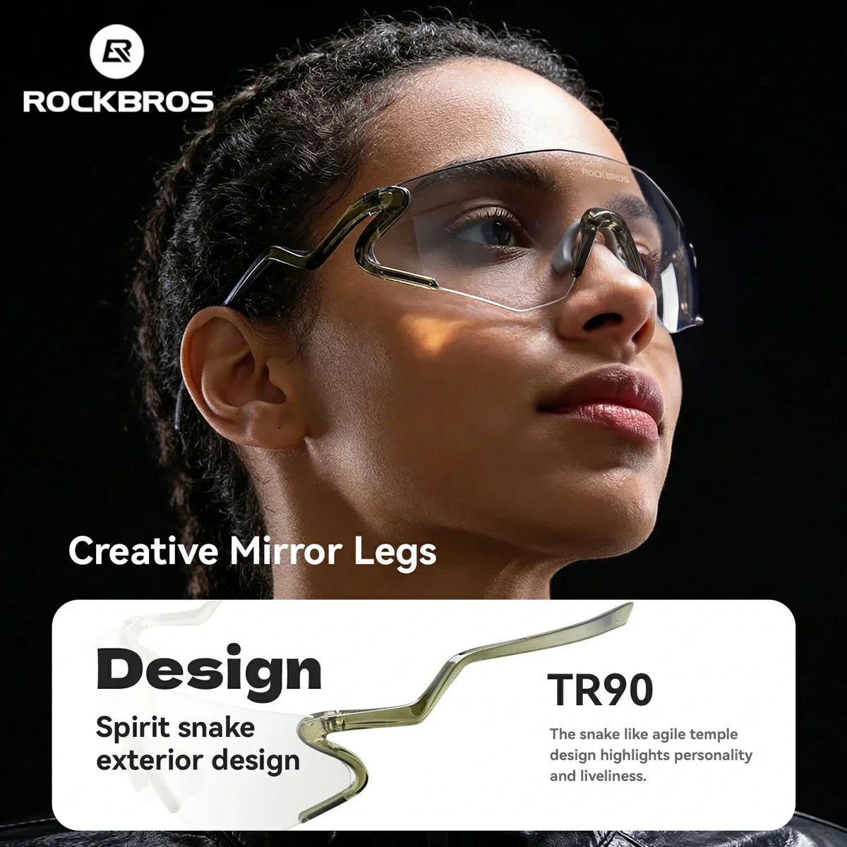 ROCKBROS Fotokrom Cykelbrille med UV400 Beskyttelse