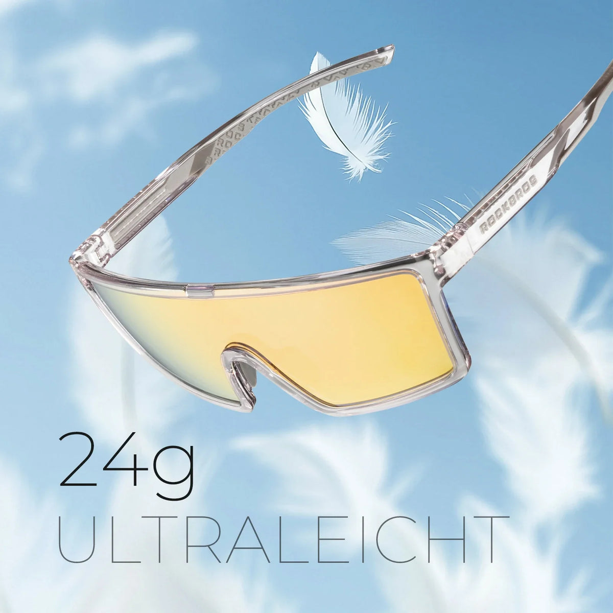 ROCKBROS Polariseret cykelbrille, UV400 med TR90 stel