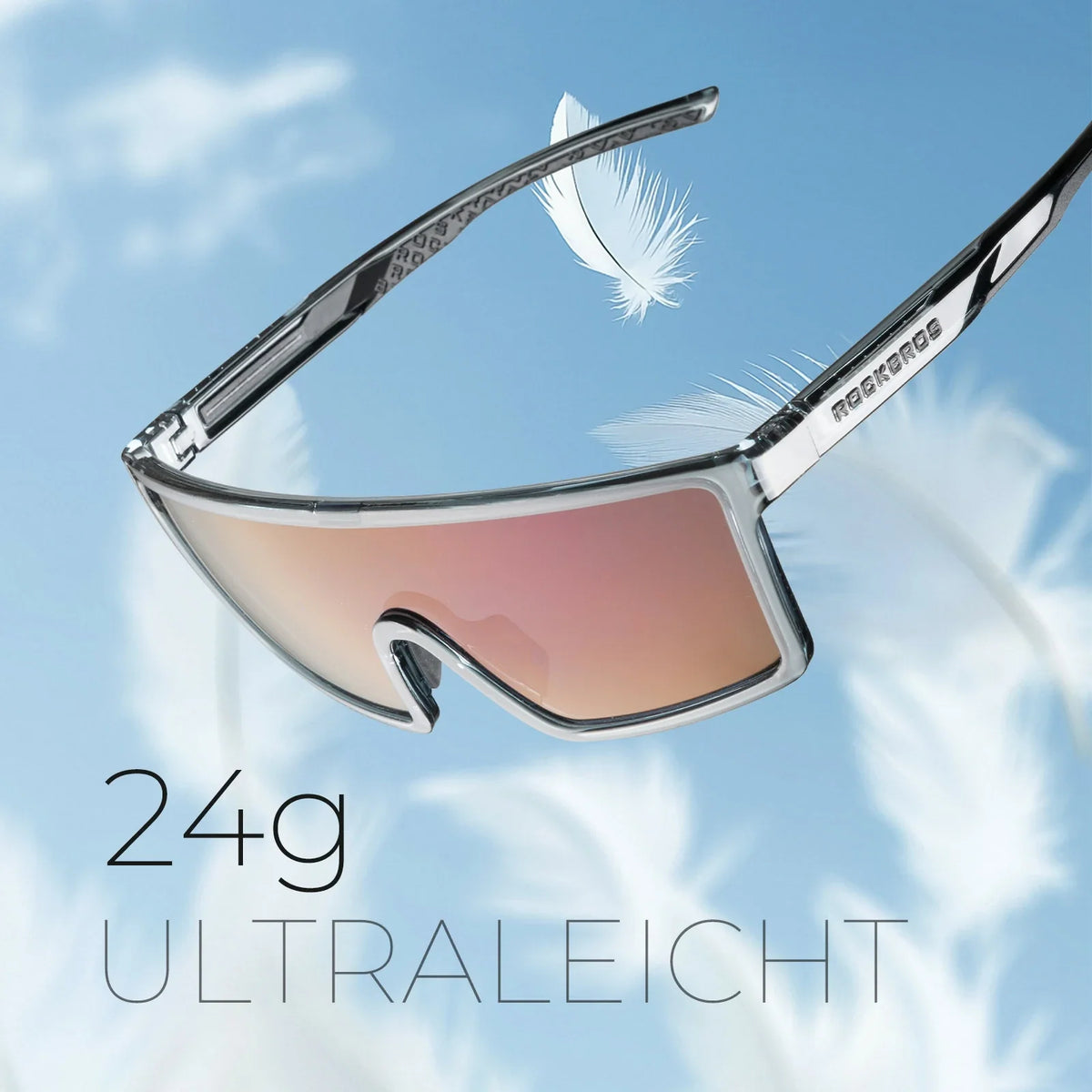 ROCKBROS Polariseret cykelbrille, UV400 med TR90 stel
