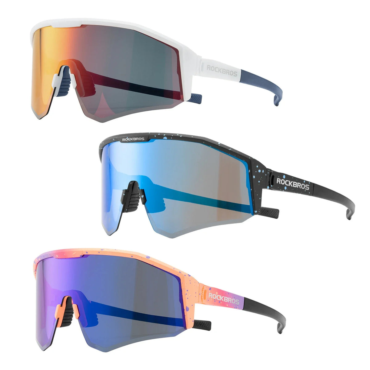 ROCKBROS Polariseret cykelbrille med justerbare stænger