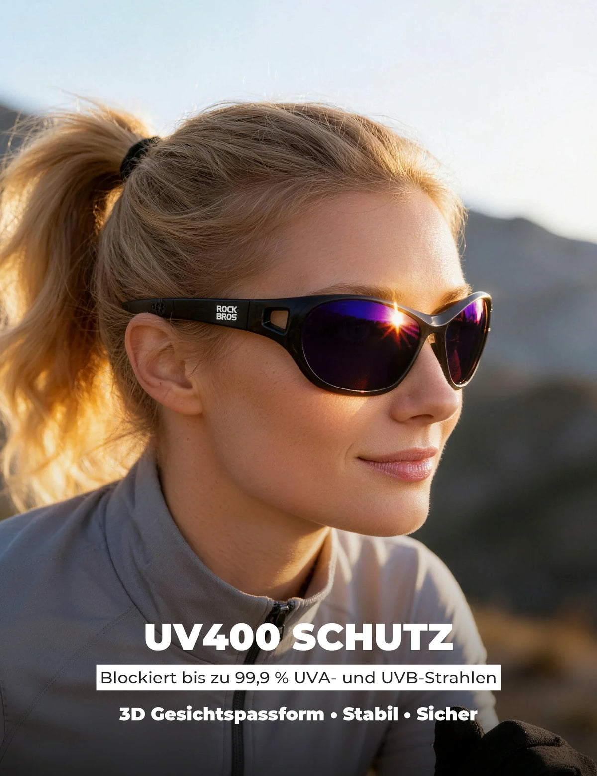 ROCKBROS Polariserede sportsol briller SP394 Ultralight & UV400