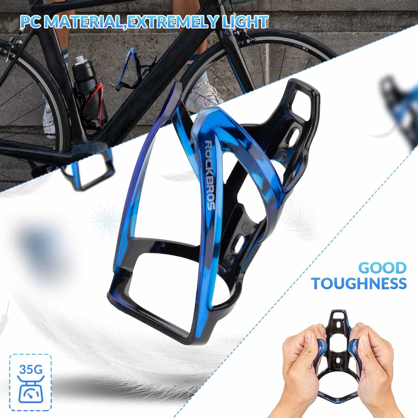 35g let PC cykelflaskeholder ROCKBROS