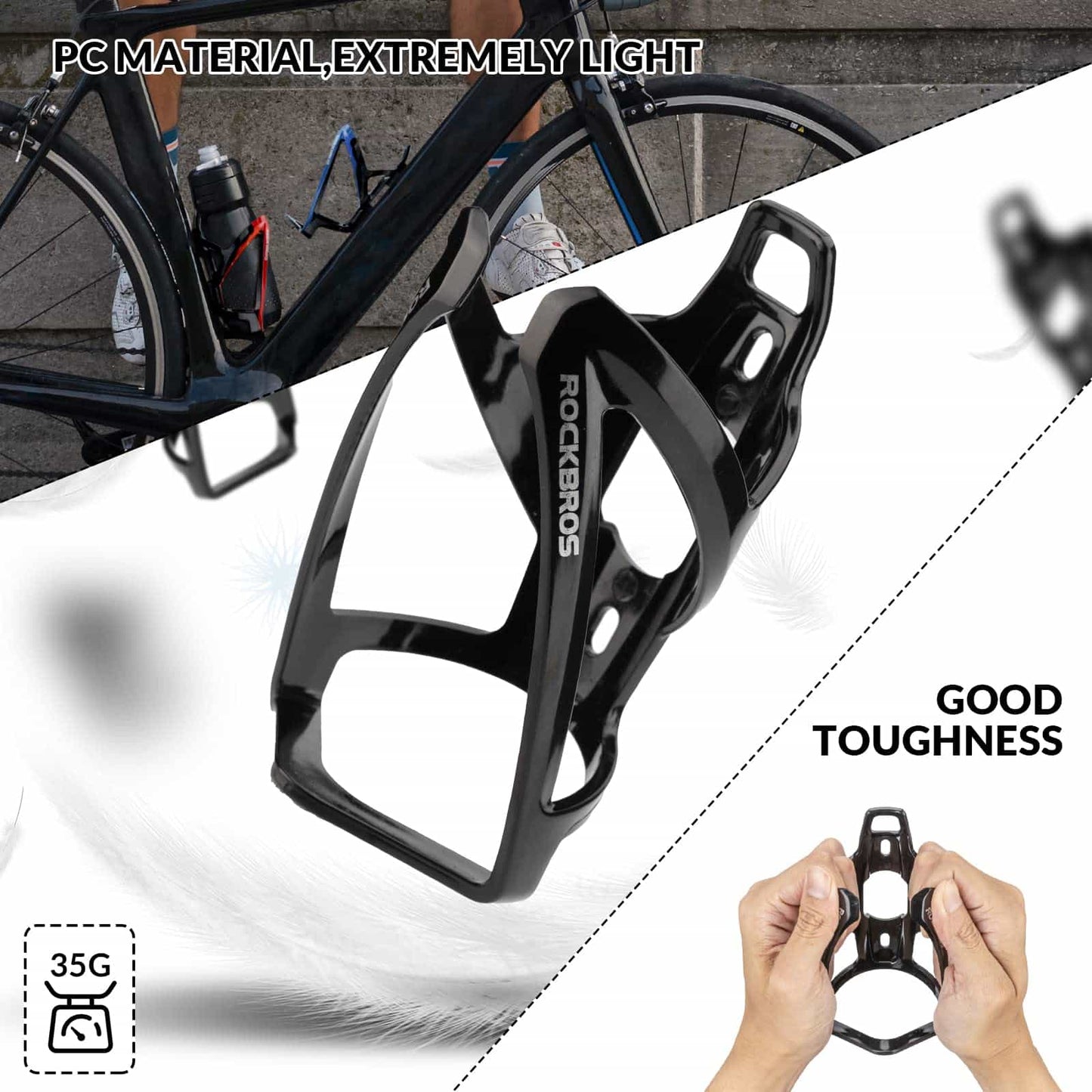 35g let PC cykelflaskeholder ROCKBROS