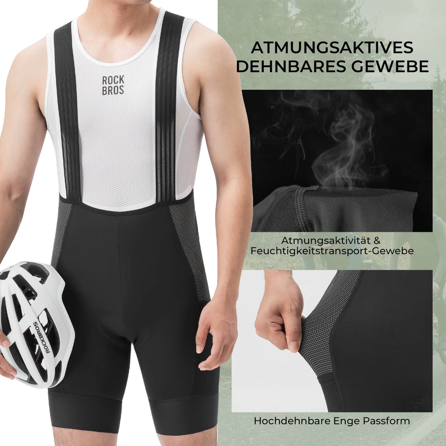 Cykelbukser, høj styrke og åndbare med 5 lommer, ROCKBROS