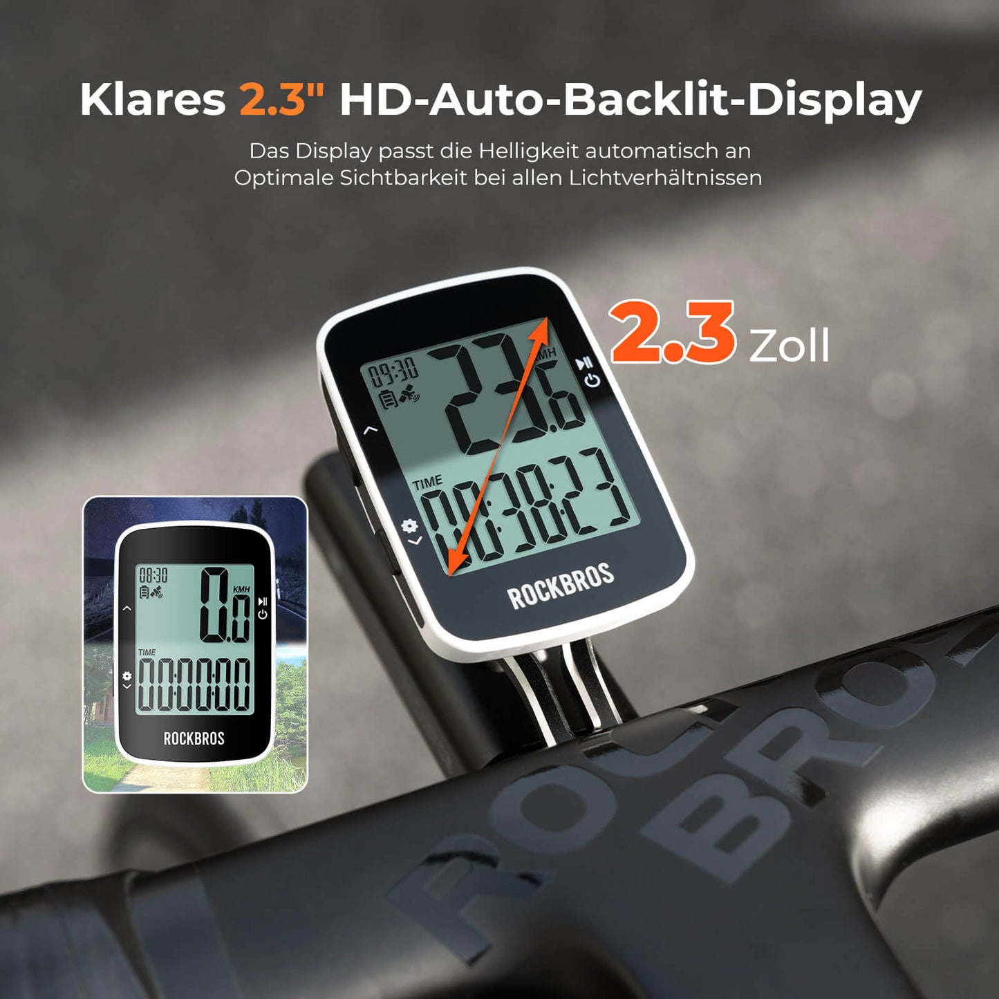 Trådløs cykelcomputer R1 ROCKBROS