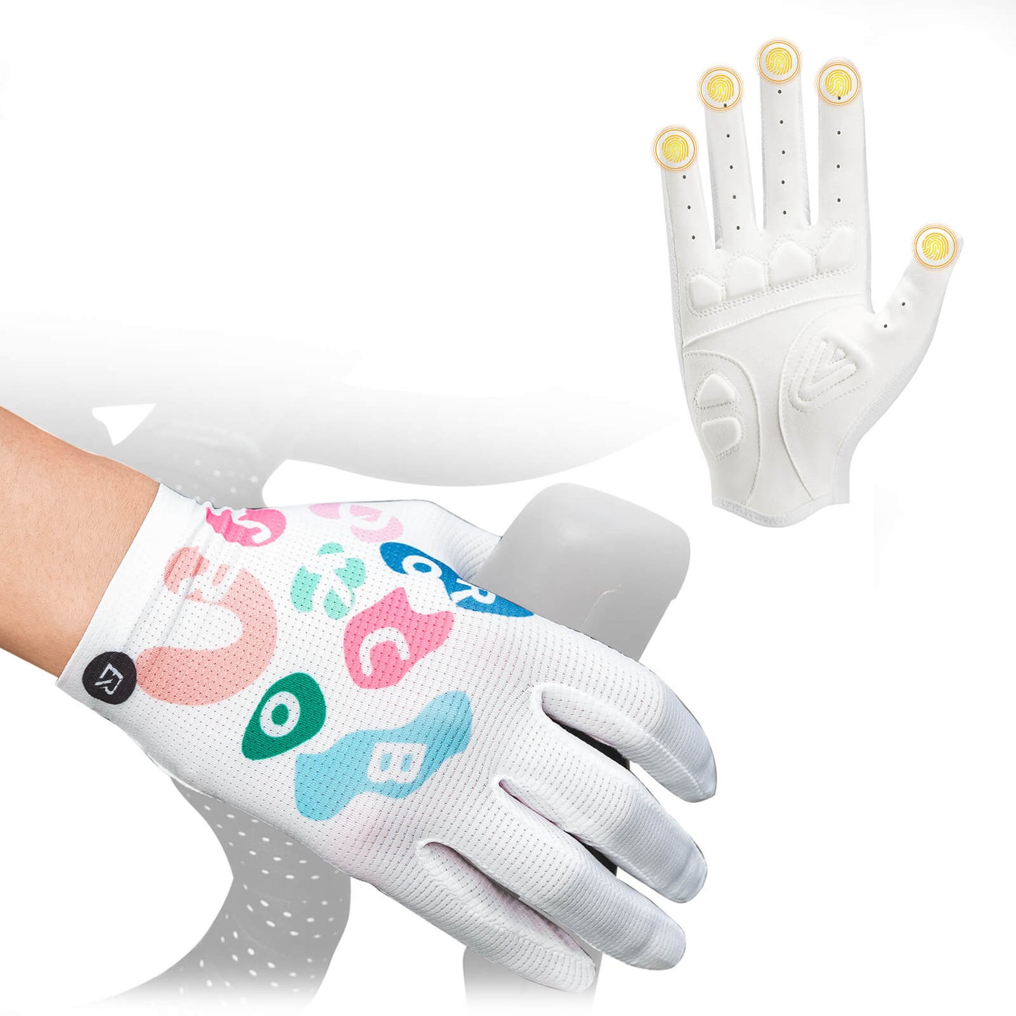 Cykelhandsker med SBR-polstring, åndbare, meget fleksible, ROCKBROS