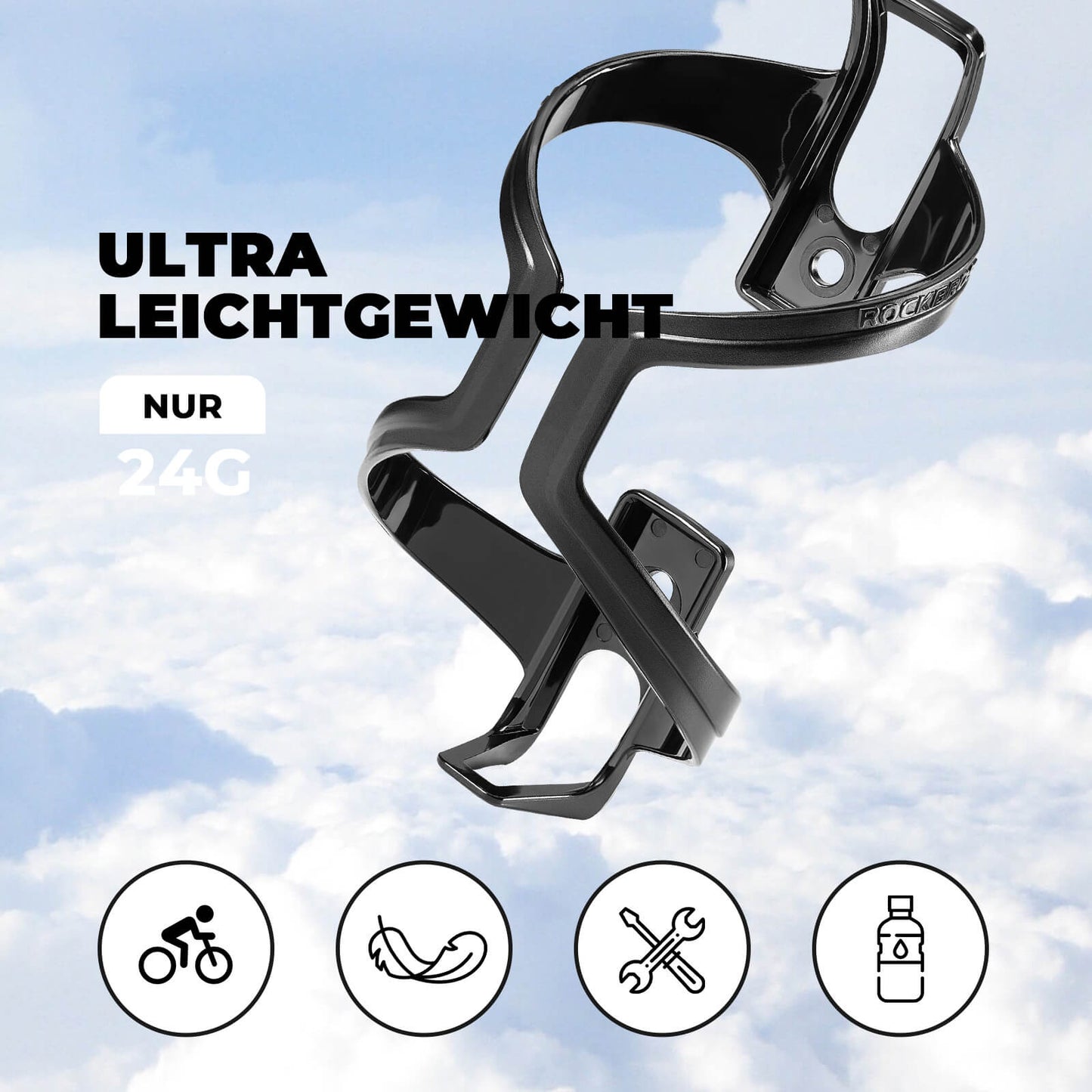 Cykelflaskeholdere, 2-pak, ROCKBROS