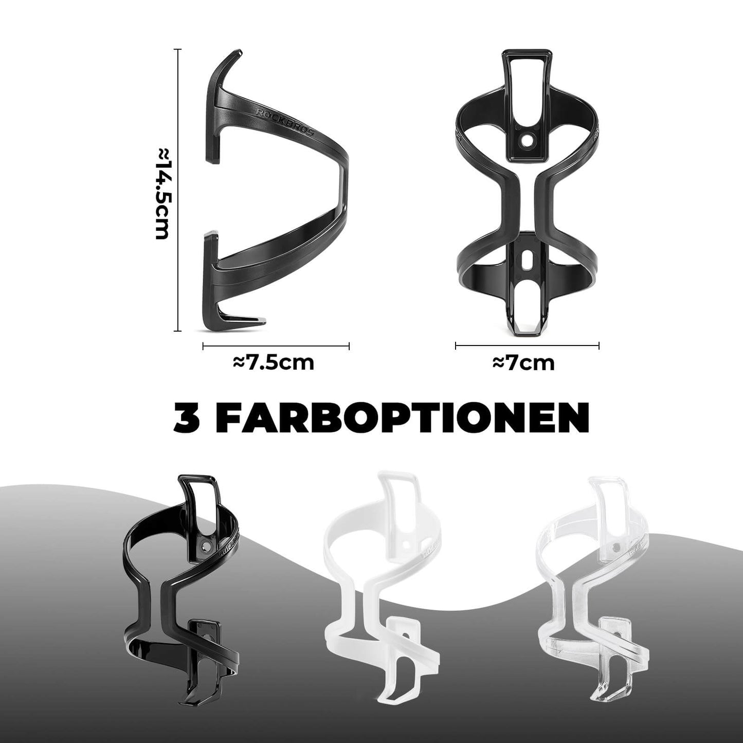 Cykelflaskeholdere, 2-pak, ROCKBROS
