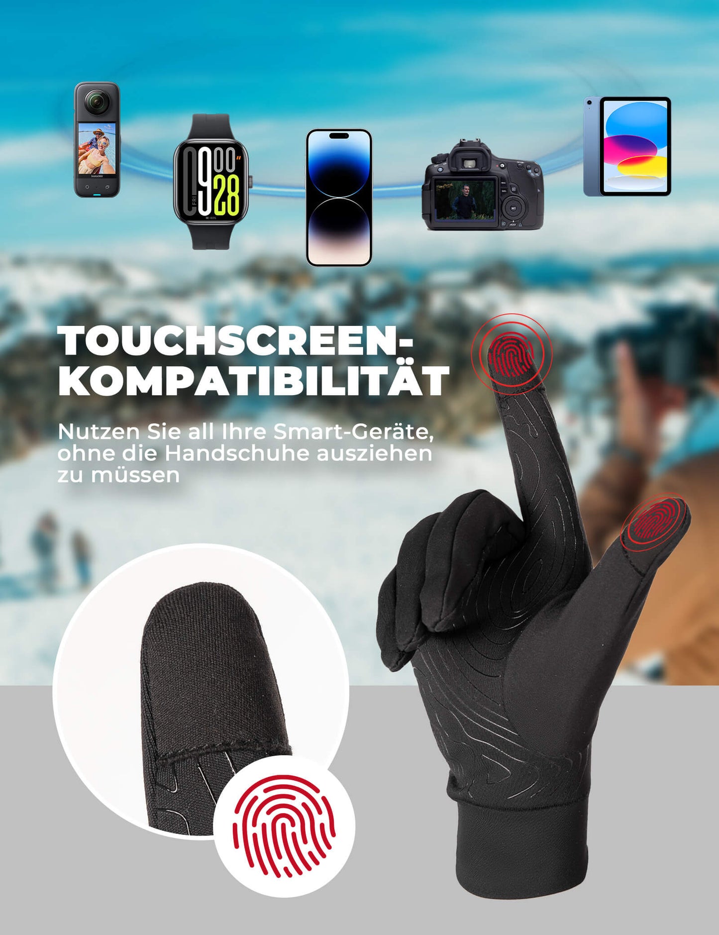 ROCKBROS Skridsikre Reflekterende Cykelhandsker