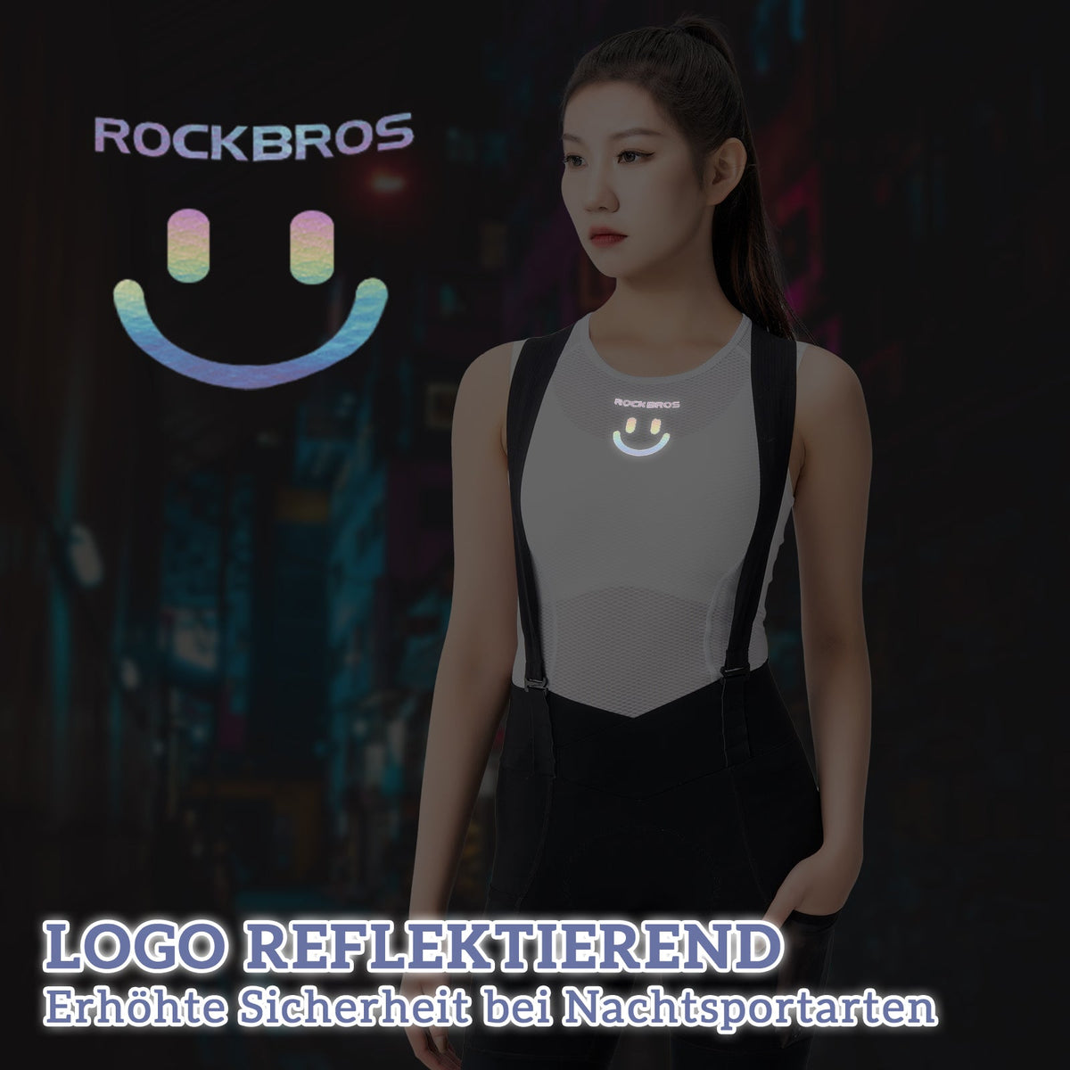 ROCKBROS Dame Sporttop Åndbart baselayer Undertrøje til cykling