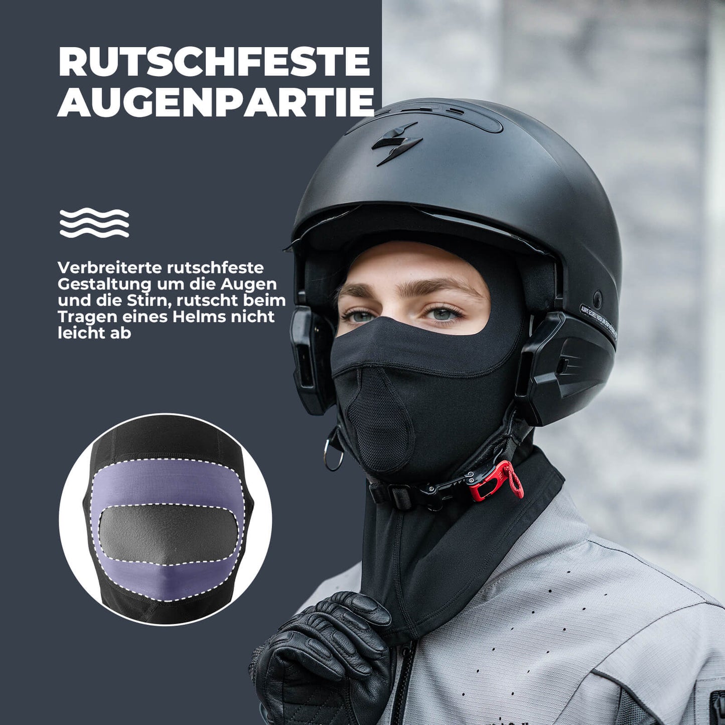 Elefanthue, vindtæt, åndbar fleece, til udendørssport, unisex, ROCKBROS