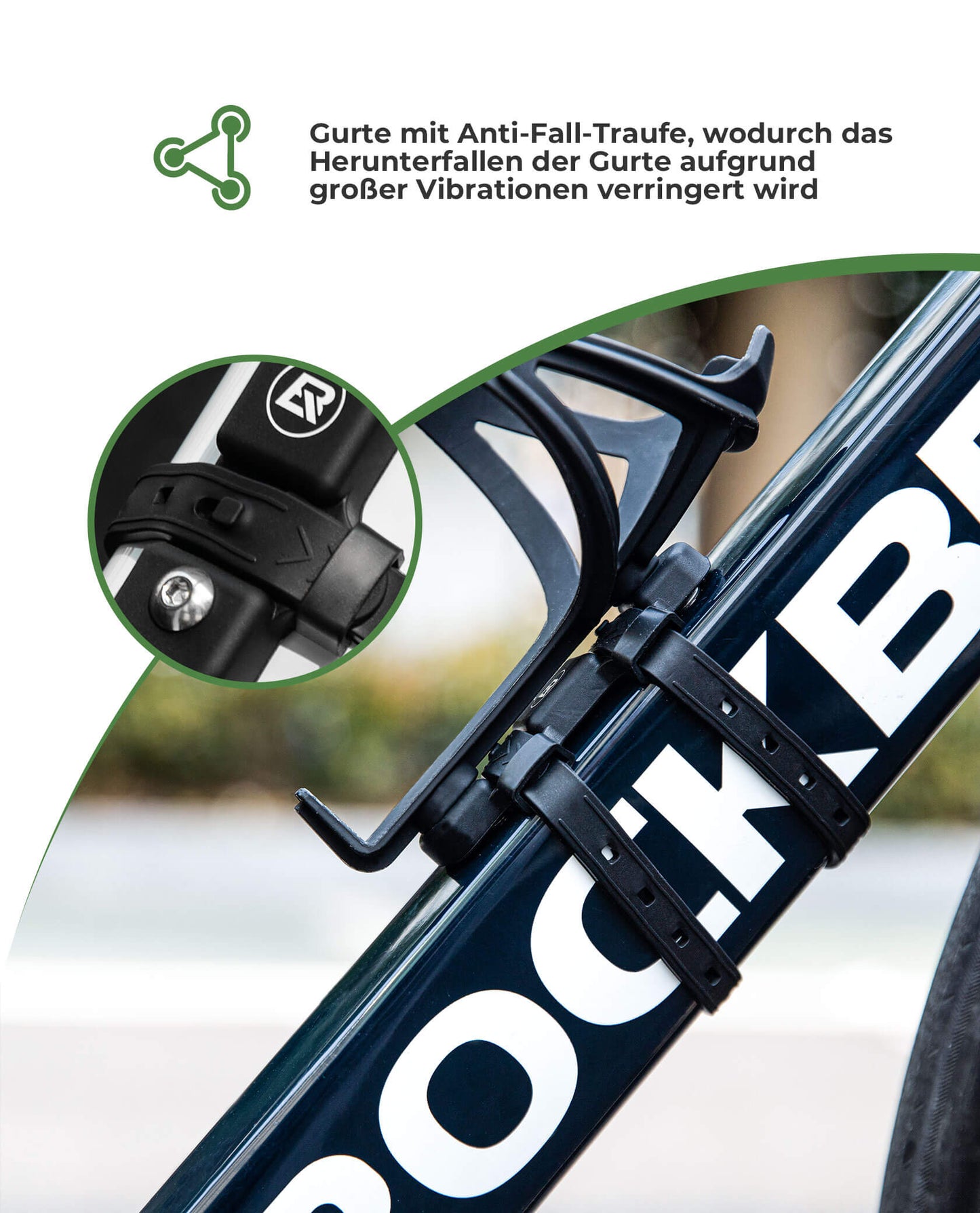 Universel flaskeholder til cykler. Ingen boring nødvendig. Base til ombygning. ROCKBROS