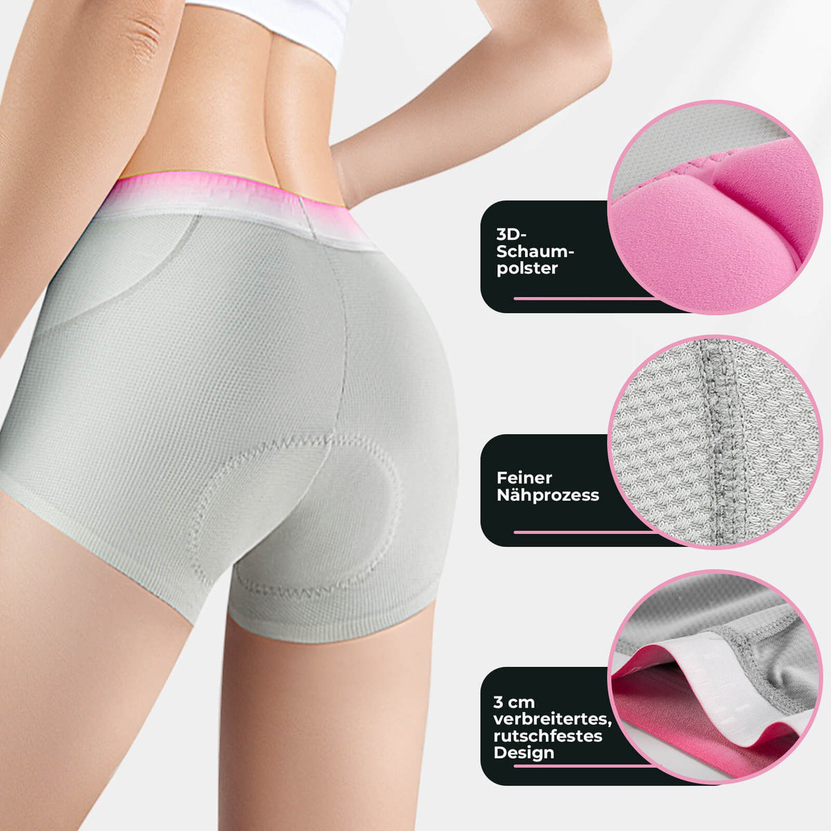 ROCKBROS Dame Cykelundertøj bukser med 3D polstret cykelshorts åndbar