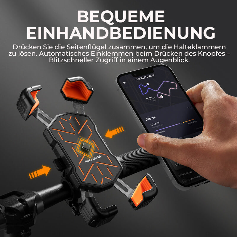 ROCKBROS Cykel mobilholder 360° roterbar til 4,5-7,2 tommer