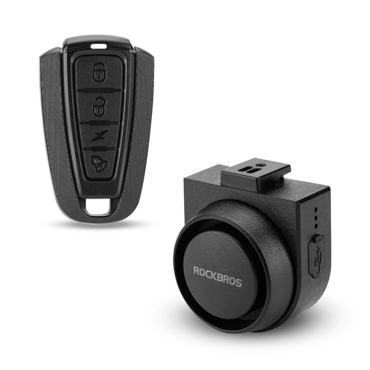 Trådløs elektrisk cykelklokke med advarselssirene, IPX5, ROCKBROS