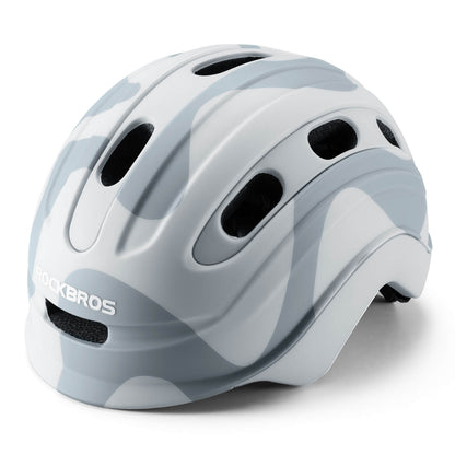 ROCKBROS Cykelhjelm til børn Kompatibel med baglygte 54–58 cm 6–18 år