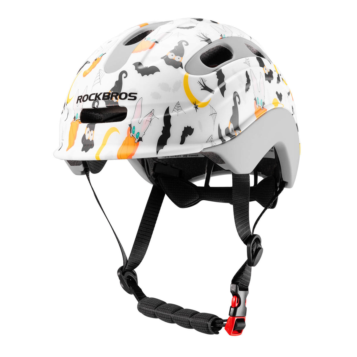 ROCKBROS Cykelhjelm til børn Kompatibel med baglygte 54–58 cm 6–18 år