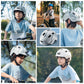 ROCKBROS Cykelhjelm til børn Kompatibel med baglygte 54–58 cm 6–18 år