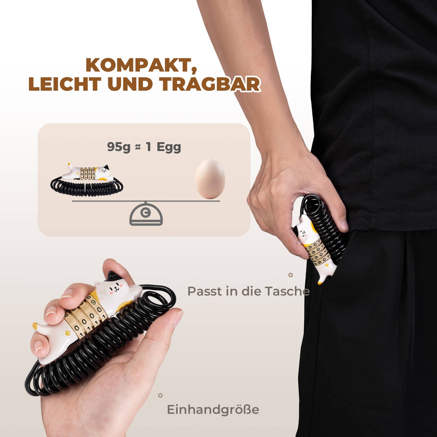 Multifunktionel cykellås, børnekombinationslås, hjelmlås, ROCKBROS