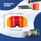 Skibriller, snebriller, polariserede, hjelmkompatible sportsbriller, skiløb, ROCKBROS