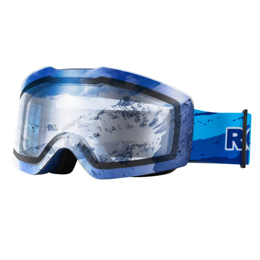 Skibriller, snebriller, polariserede, hjelmkompatible sportsbriller, skiløb, ROCKBROS