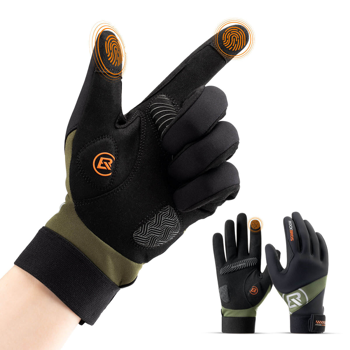 ROCKBROS Efterår Cykelhandsker Touchscreen-kompatible