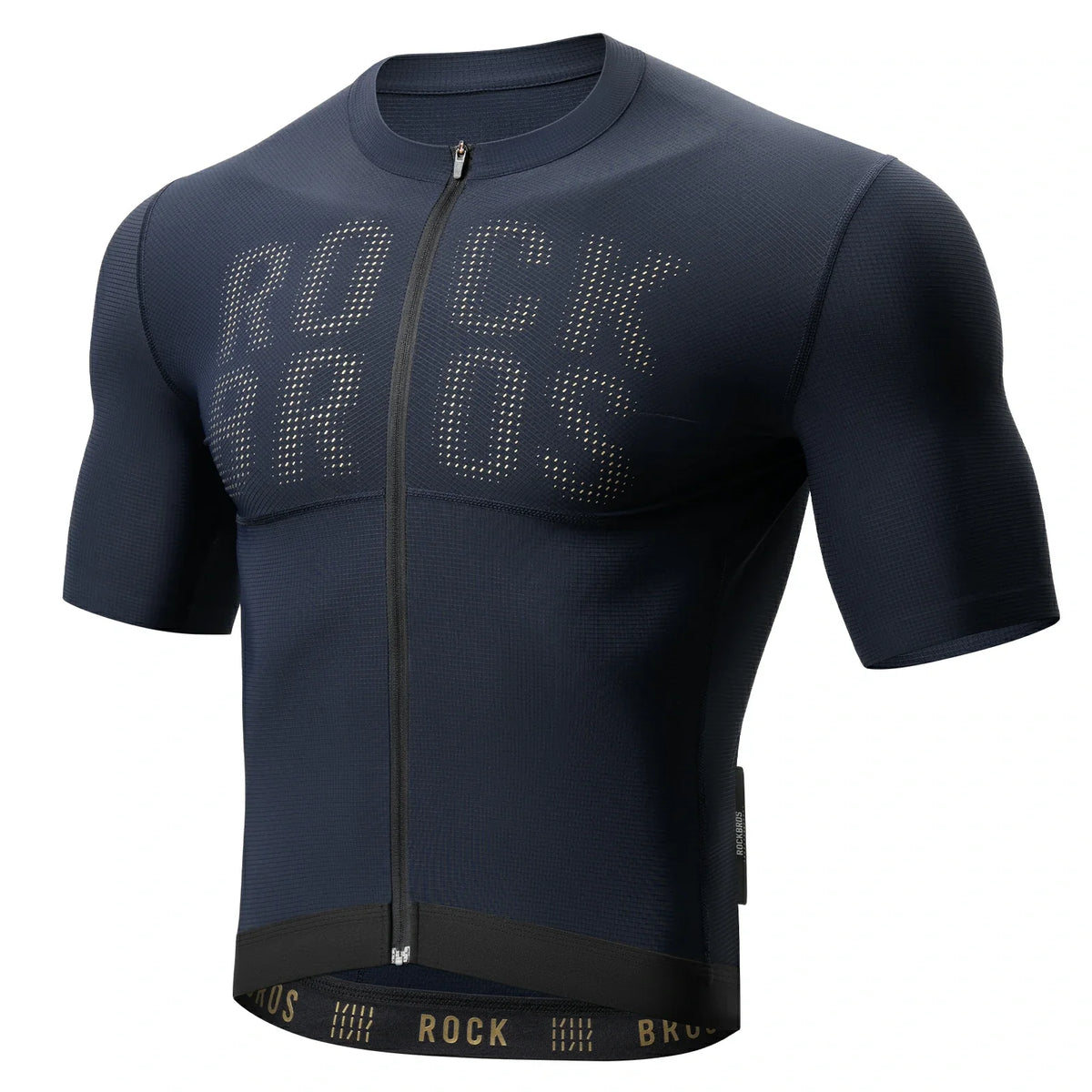 ROCKBROS Cykeltrøje korte ærmer herre, Åndbar hurtigtørrende racercykel trøje
