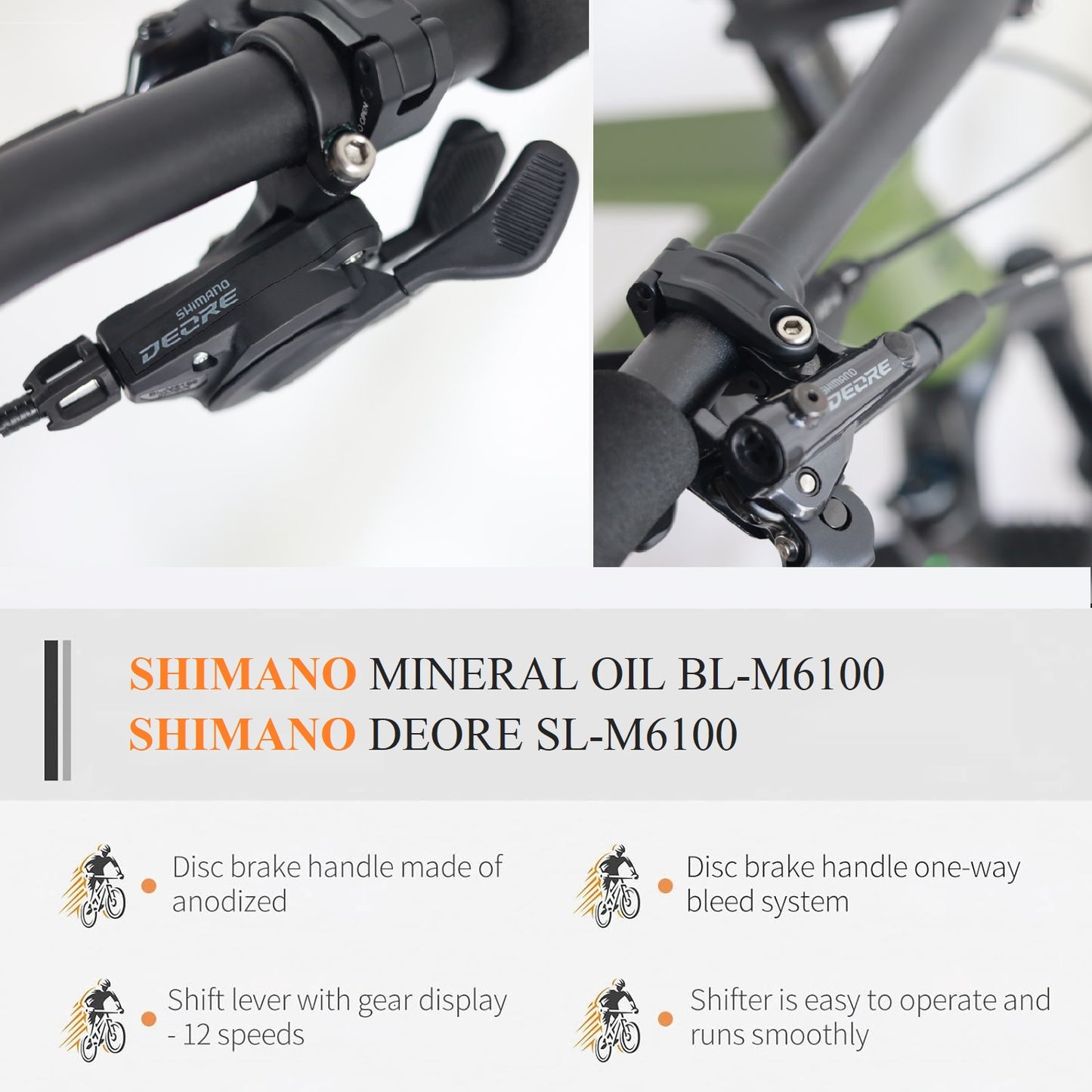 RINOS Gaia2.0 Carbon MTB Shimano Deore 12 gear 19 tommer Hardtail Rockshox